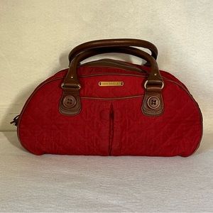 Vera Bradley Satchel Handbag (Canyon Collection Red Corduroy)
